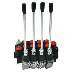 4 Spool Hydraulic Directional Control Valve 11Gpm 4300Psi Small Tractors 40l/min