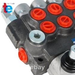 4 Spool Hydraulic Directional Control Valve 11gpm, Double Acting Cylinder BSPP