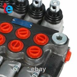 4 Spool Hydraulic Directional Control Valve 11gpm, Double Acting Cylinder BSPP