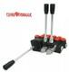 4 Spool Hydraulic Directional Control Valve JOYSTICK 11gpm 40L 4x double acting