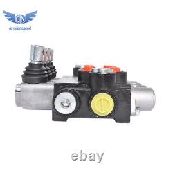 4 Spool Hydraulic Monoblock Double Acting Control Valve 11 GPM +Conversion Plug