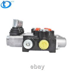 4 Spool Hydraulic Monoblock Double Acting Control Valve, 11 GPM, SAE Ports