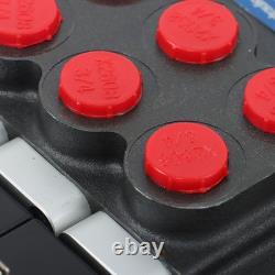 4 Spool Solenoid 12V DC Hydraulic Control Valve Double Acting 13 GPM 3600 PSI