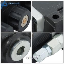 4 Spool Solenoid 12V DC Hydraulic Control Valve Double Acting 13 GPM 3600 PSI