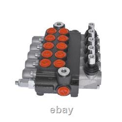 5 Spool 11 GPM Hydraulic Control Valve SAE Ports Monoblock Double Acting