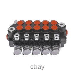 5 Spool 11 GPM Hydraulic Control Valve SAE Ports Monoblock Double Acting