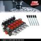 5 Spool 13 GPM 3600 PSI Hydraulic Control Valve Double Acting SAE Ports New