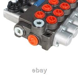 5 Spool 13 GPM 3600 PSI Hydraulic Control Valve Double Acting SAE Ports New