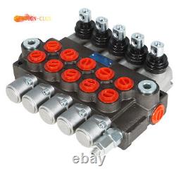 5 Spool 13 GPM Hydraulic Control Valve Double Acting 3600 PSI SAE Ports New