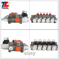 5 Spool 13 GPM Hydraulic Control Valve Double Acting SAE Ports 3600 PSI