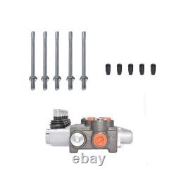 5 Spool 3625PSI Hydraulic Monoblock Double Acting Control Valve 11 GPM SAE Ports