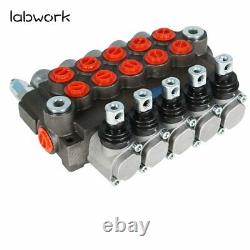 5 Spool Hydraulic Control Valve Double Acting 13 GPM 3600 PSI SAE Ports