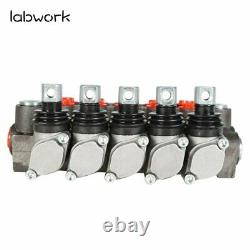 5 Spool Hydraulic Control Valve Double Acting 13 GPM 3600 PSI SAE Ports