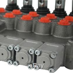 5 Spool Hydraulic Directional Control Valve 11Gpm Motors Double Acting Monoblock