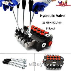 5 Spool Hydraulic Valve 21 GPM 80L/min 4500PSI Pressure 5 Control Valve Switches