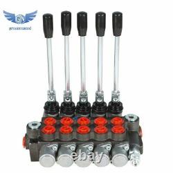 5 Spools 13 GPM Hydraulic Directional Control Valve 3600Psi SAE Ports