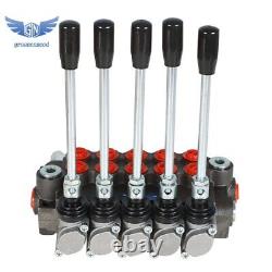 5 Spools 13 GPM Hydraulic Directional Control Valve 3600Psi SAE Ports