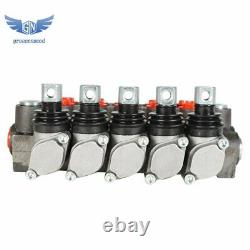 5 Spools 13 GPM Hydraulic Directional Control Valve 3600Psi SAE Ports