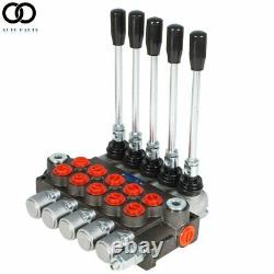 5 Spools 13 GPM Hydraulic Directional Control Valve SAE Ports 3600 PSI Monoblock