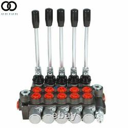 5 Spools 13 GPM Hydraulic Directional Control Valve SAE Ports 3600 PSI Monoblock