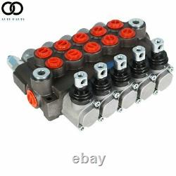 5 Spools 13 GPM Hydraulic Directional Control Valve SAE Ports 3600 PSI Monoblock