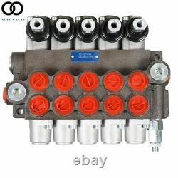 5 Spools 13 GPM Hydraulic Directional Control Valve SAE Ports 3600 PSI Monoblock