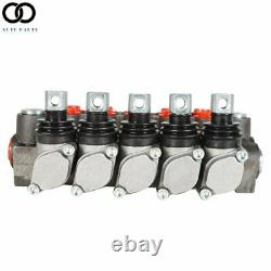 5 Spools 13 GPM Hydraulic Directional Control Valve SAE Ports 3600 PSI Monoblock