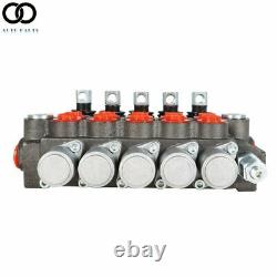 5 Spools 13 GPM Hydraulic Directional Control Valve SAE Ports 3600 PSI Monoblock