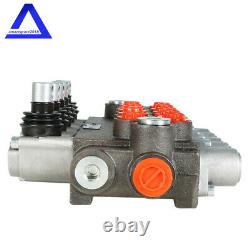 5 Spools Hydraulic Directional Control Valve 13 GPM Monoblock 4Way Tandem Center