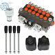 6Spool 21GPM Hydraulic Backhoe Directional Control Valve withJoysticks+conversion
