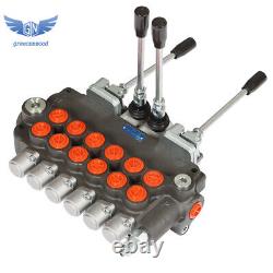 6Spool 21GPM Hydraulic Backhoe Directional Control Valve with Joysticks/conversion