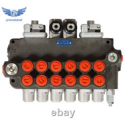6Spool 21GPM Hydraulic Backhoe Directional Control Valve with Joysticks/conversion
