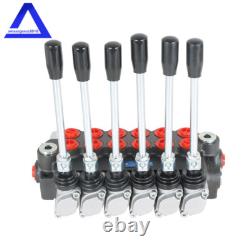 6 Spool 11GPM Hydraulic Directional Control Valve 3600PSI Adjustable+conversion