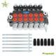6 Spool 11GPM Hydraulic Directional Control Valve Adjustable 3600PSI NEW