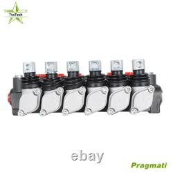6 Spool 11GPM Hydraulic Directional Control Valve Adjustable 3600PSI NEW