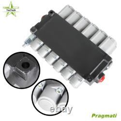 6 Spool 11GPM Hydraulic Directional Control Valve Adjustable 3600PSI NEW