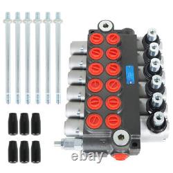 6 Spool 11GPM Hydraulic Directional Control Valve Adjustable Relief Valve