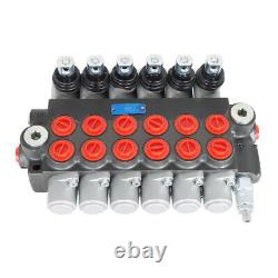 6 Spool 11GPM Hydraulic Directional Control Valve Adjustable Relief Valve