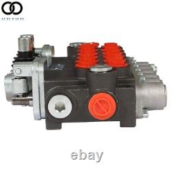 6 Spool 11 GPM Hydraulic Backhoe Directional Control Valve With 2 Joysticks