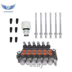 6 Spool 13 GPM Hydraulic Control Valve Double Acting 3600 PSI +Conversion Plug