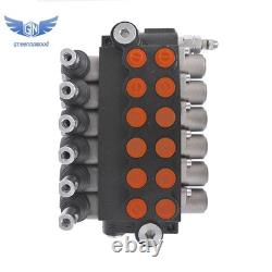 6 Spool 13 GPM Hydraulic Control Valve Double Acting 3600 PSI +Conversion Plug