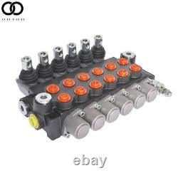 6 Spool 13 GPM Hydraulic Control Valve Double Acting SAE Ports 3600 PSI