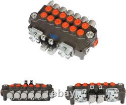 6 Spool 21 GPM, 3625 PSI Hydraulic Directional Control Valve SAE with 2 Joysticks