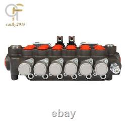 6 Spool 21 GPM Hydraulic Backhoe Directional Control Valve 3625 PSI