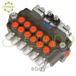 6 Spool 21 GPM Hydraulic Backhoe Directional Control Valve 3625 PSI