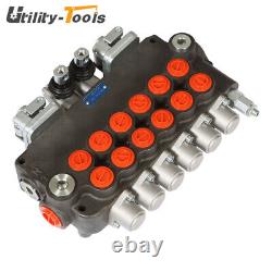 6 Spool 21 GPM Hydraulic Backhoe Directional Control Valve 3625 PSI US