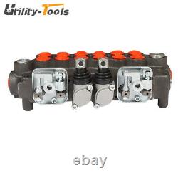 6 Spool 21 GPM Hydraulic Backhoe Directional Control Valve 3625 PSI US