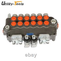 6 Spool 21 GPM Hydraulic Backhoe Directional Control Valve 3625 PSI US