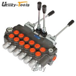 6 Spool 21 GPM Hydraulic Backhoe Directional Control Valve 3625 PSI US