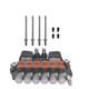 6 Spool 21 GPM Hydraulic Backhoe Directional Control Valve WithJoysticks SAE Ports